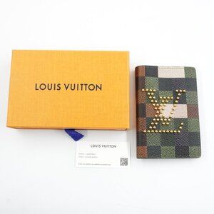 Louis Vuitton Green Damoflage Damier Card Pocket Organizer (M83165) NWOT